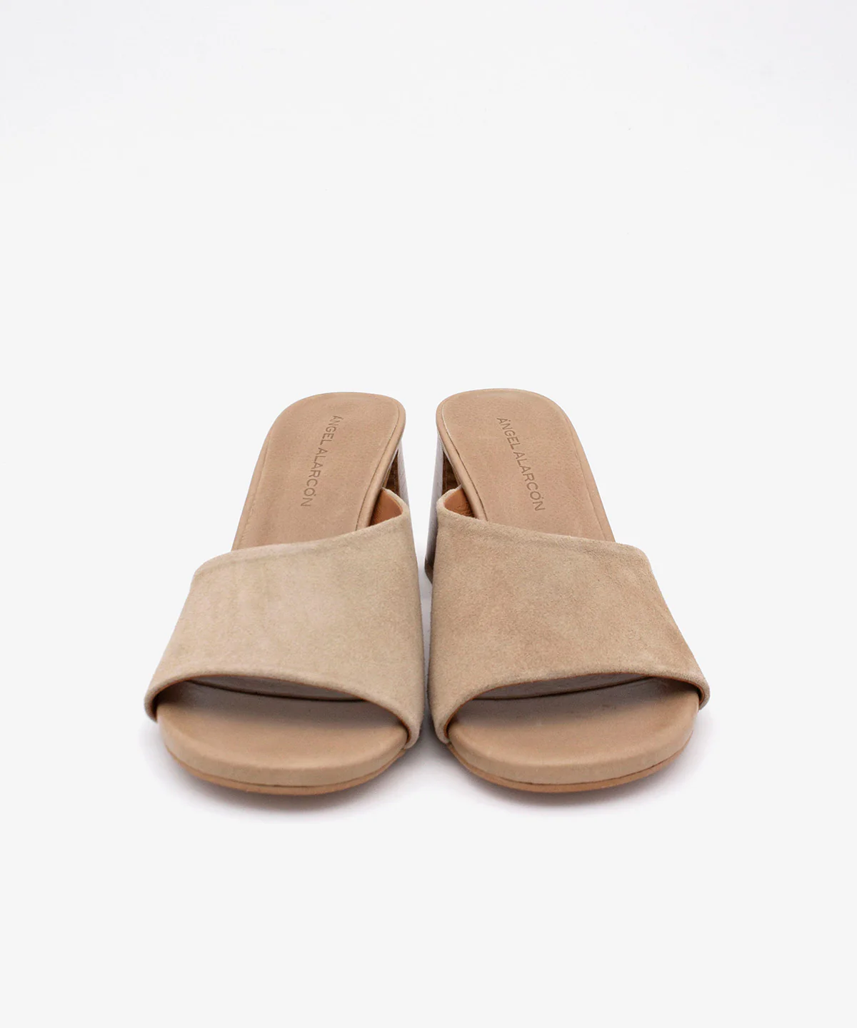PATRIZIA – Mule con tacón alto ancho efecto madera de serraje - Image 5