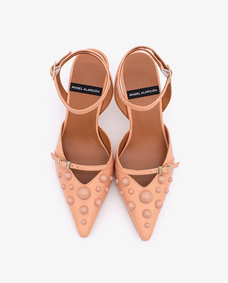 THERESE - Zapatos de salón atado al tobillo con adornos de piel - Image 12