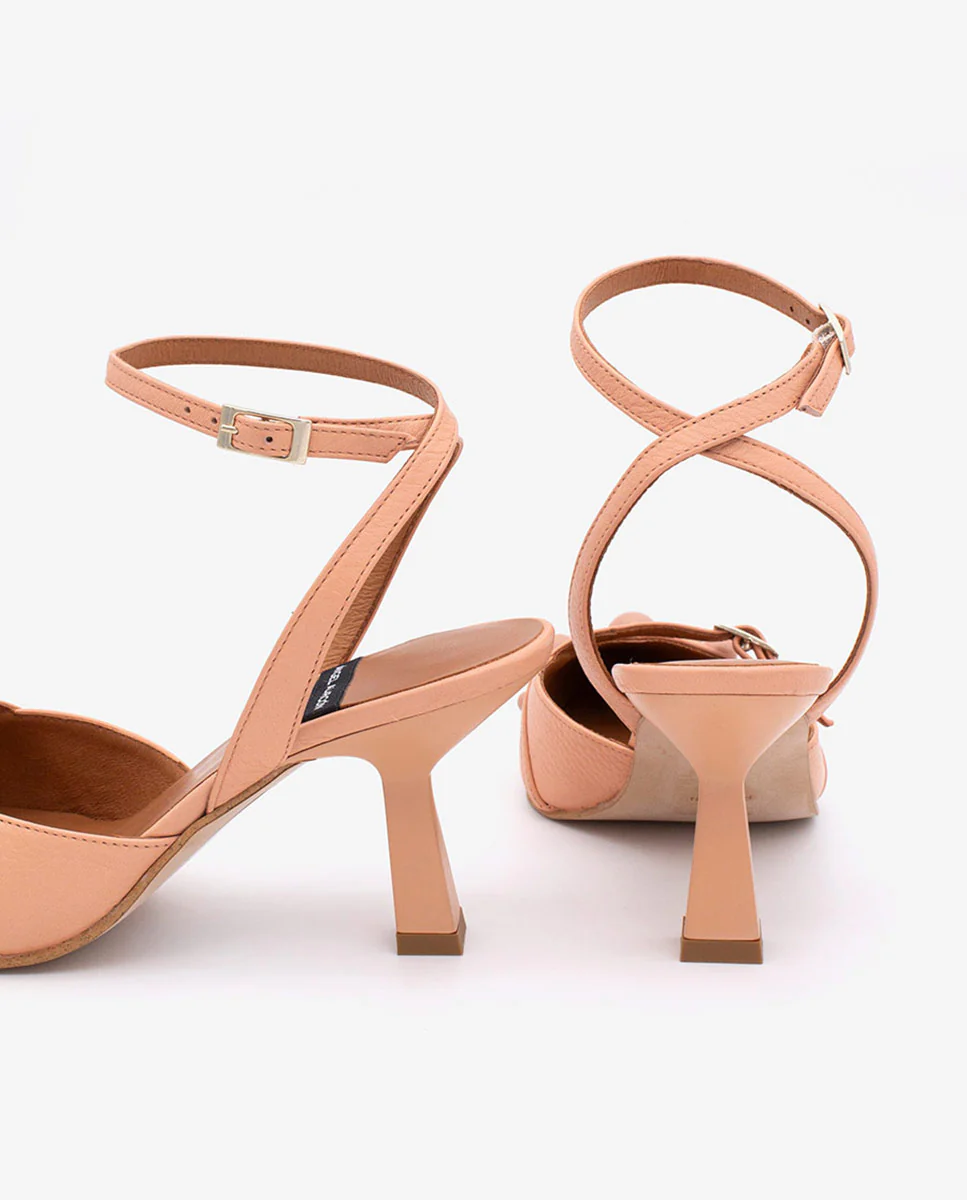THERESE - Zapatos de salón atado al tobillo con adornos de piel - Image 13