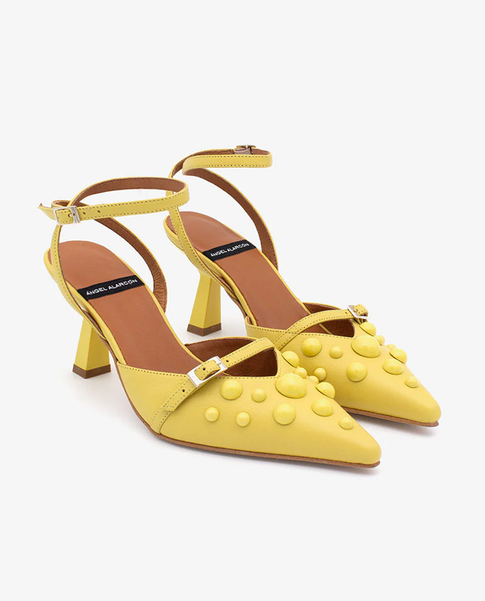 THERESE - Zapatos de salón atado al tobillo con adornos de piel - Image 15