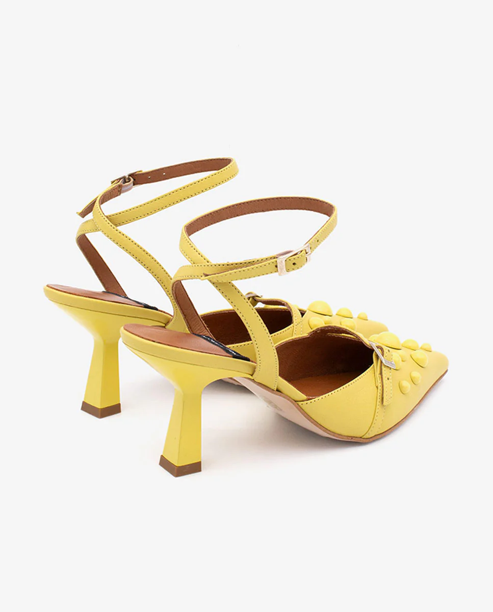 THERESE - Zapatos de salón atado al tobillo con adornos de piel - Image 16