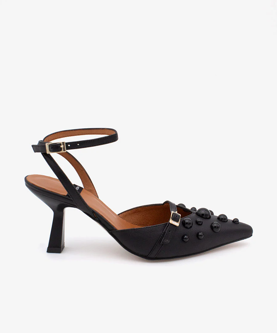 THERESE - Zapatos de salón atado al tobillo con adornos de piel - Image 20