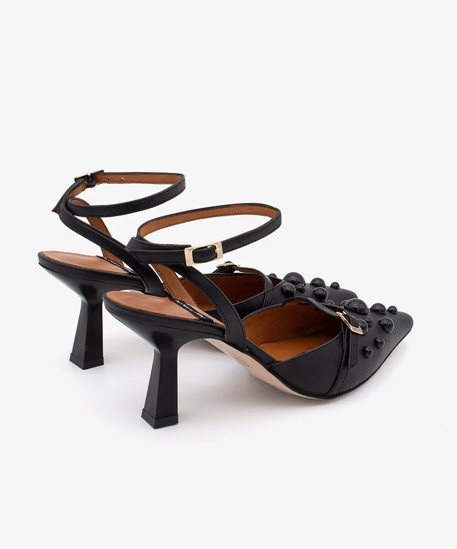 THERESE - Zapatos de salón atado al tobillo con adornos de piel - Image 22