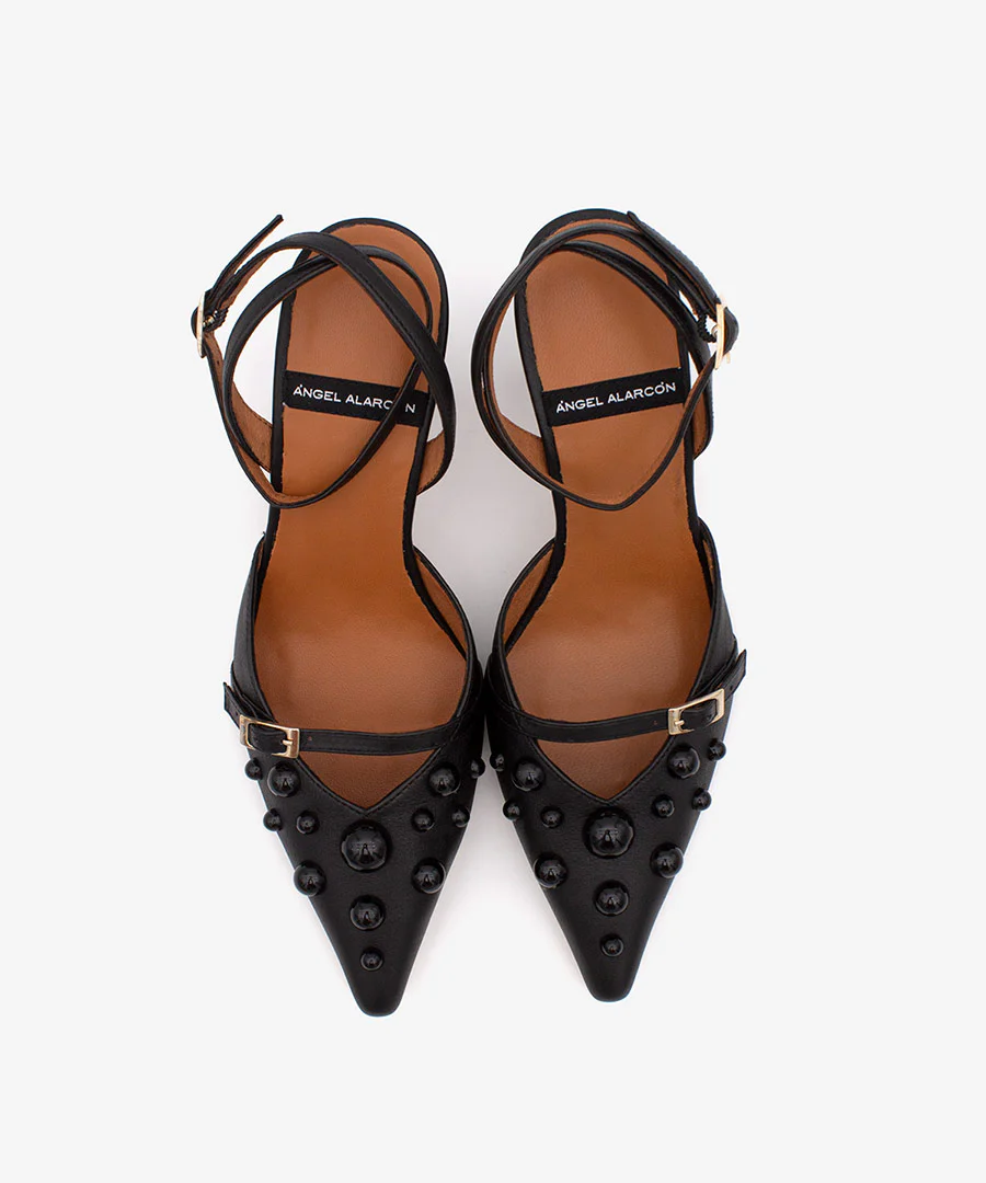 THERESE - Zapatos de salón atado al tobillo con adornos de piel - Image 24