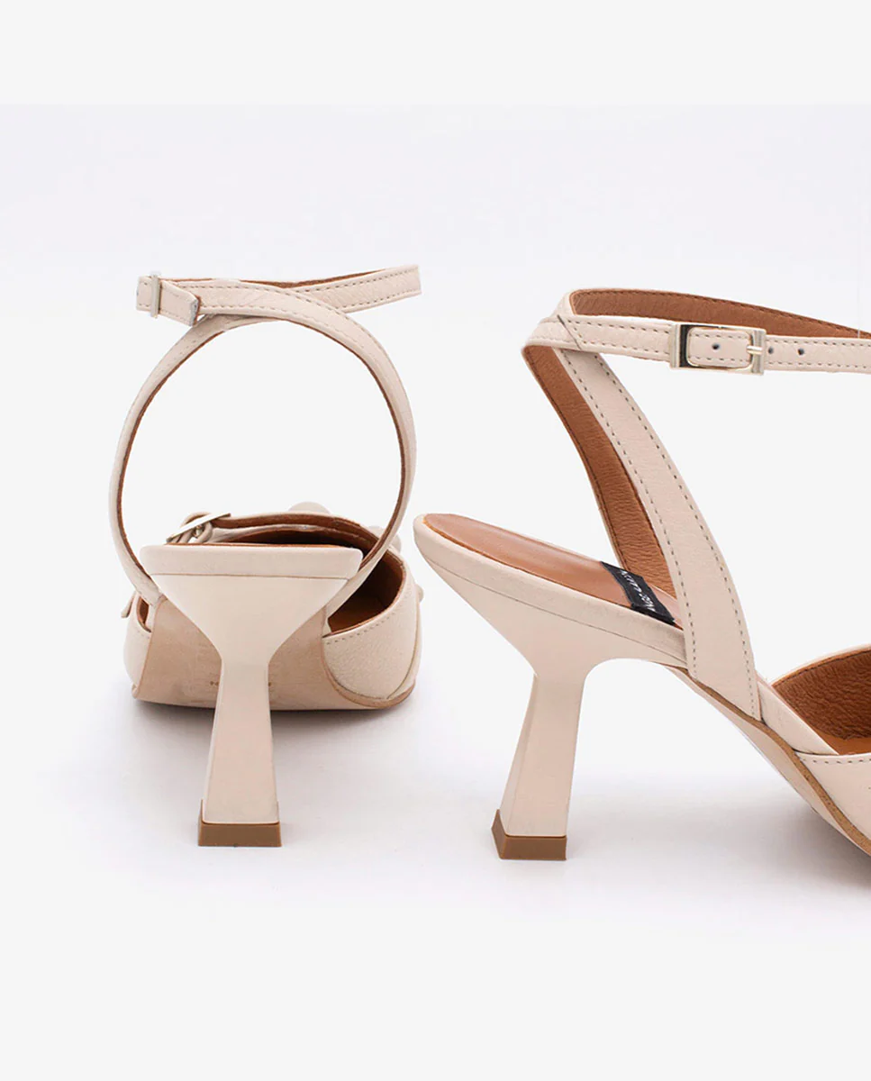 THERESE - Zapatos de salón atado al tobillo con adornos de piel - Image 7