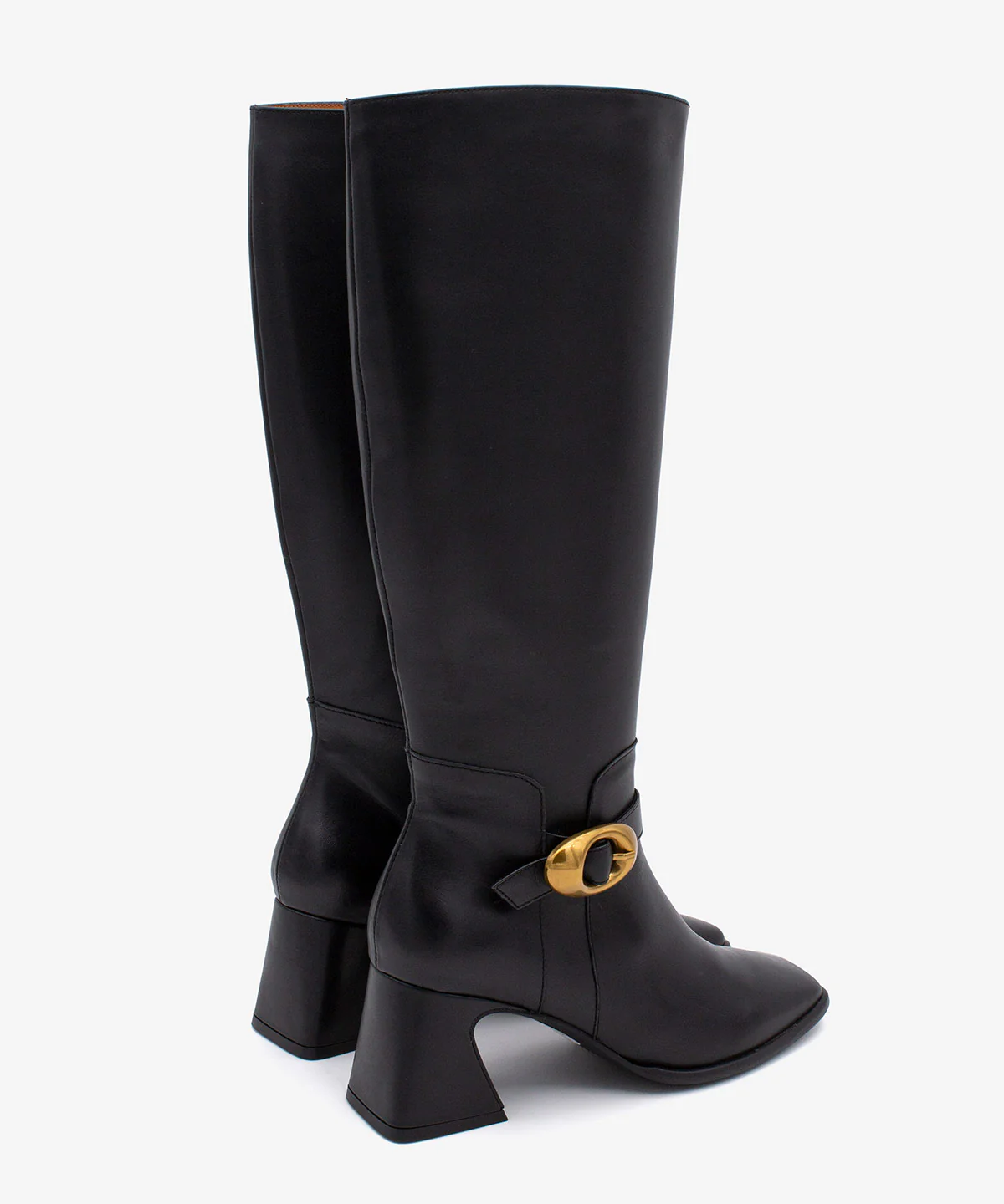 TIARA – Bota de mujer de caña alta con tacón ancho de piel - Image 3