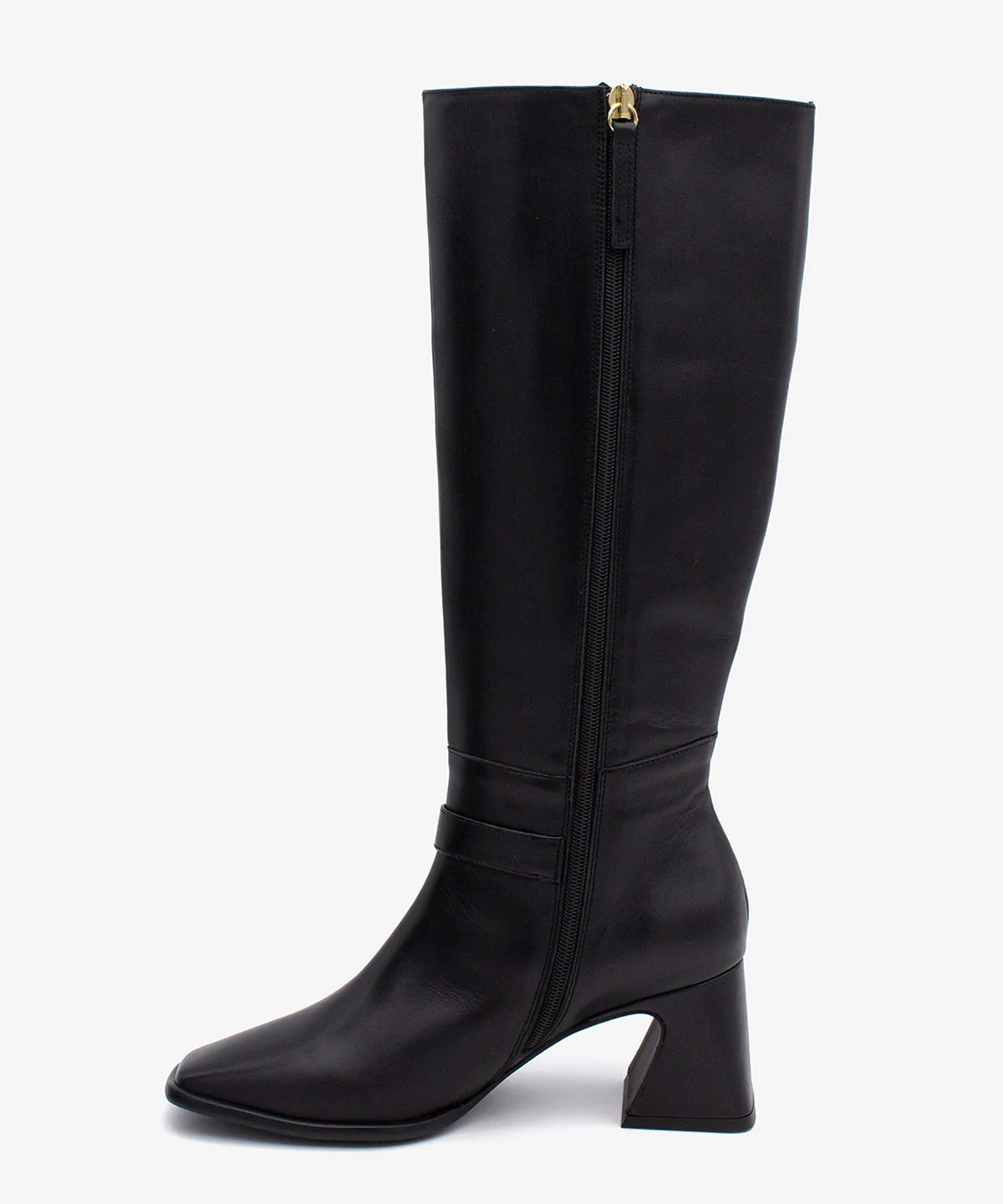 TIARA – Bota de mujer de caña alta con tacón ancho de piel - Image 4