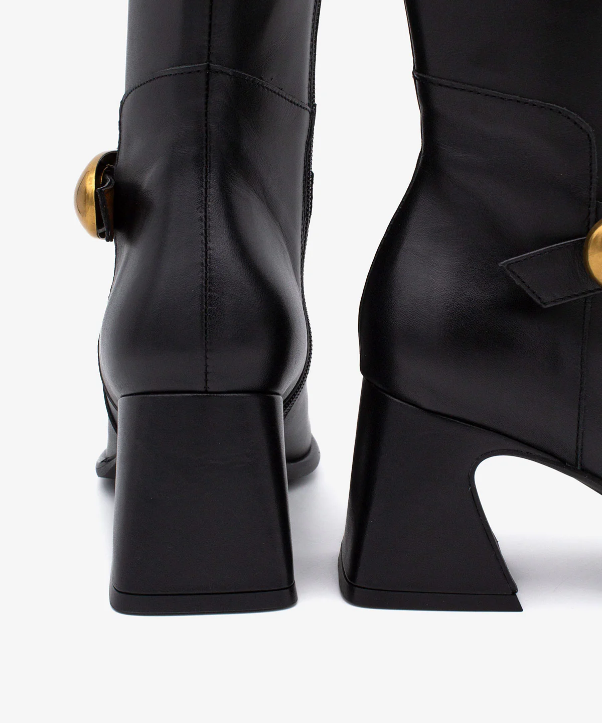 TIARA – Bota de mujer de caña alta con tacón ancho de piel - Image 6