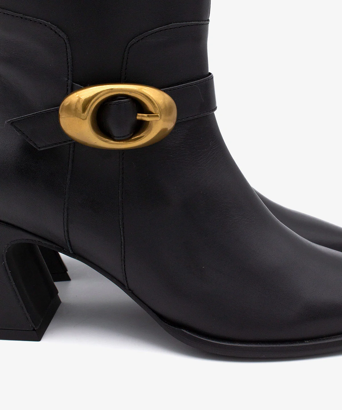 TIARA – Bota de mujer de caña alta con tacón ancho de piel - Image 7