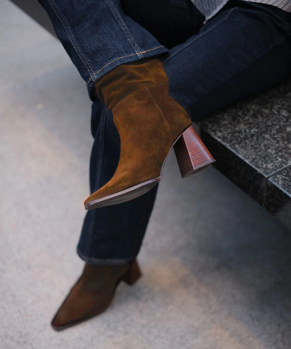 TRIADAL – Bota de mujer con caña efecto arrugado de sereraje - Image 11