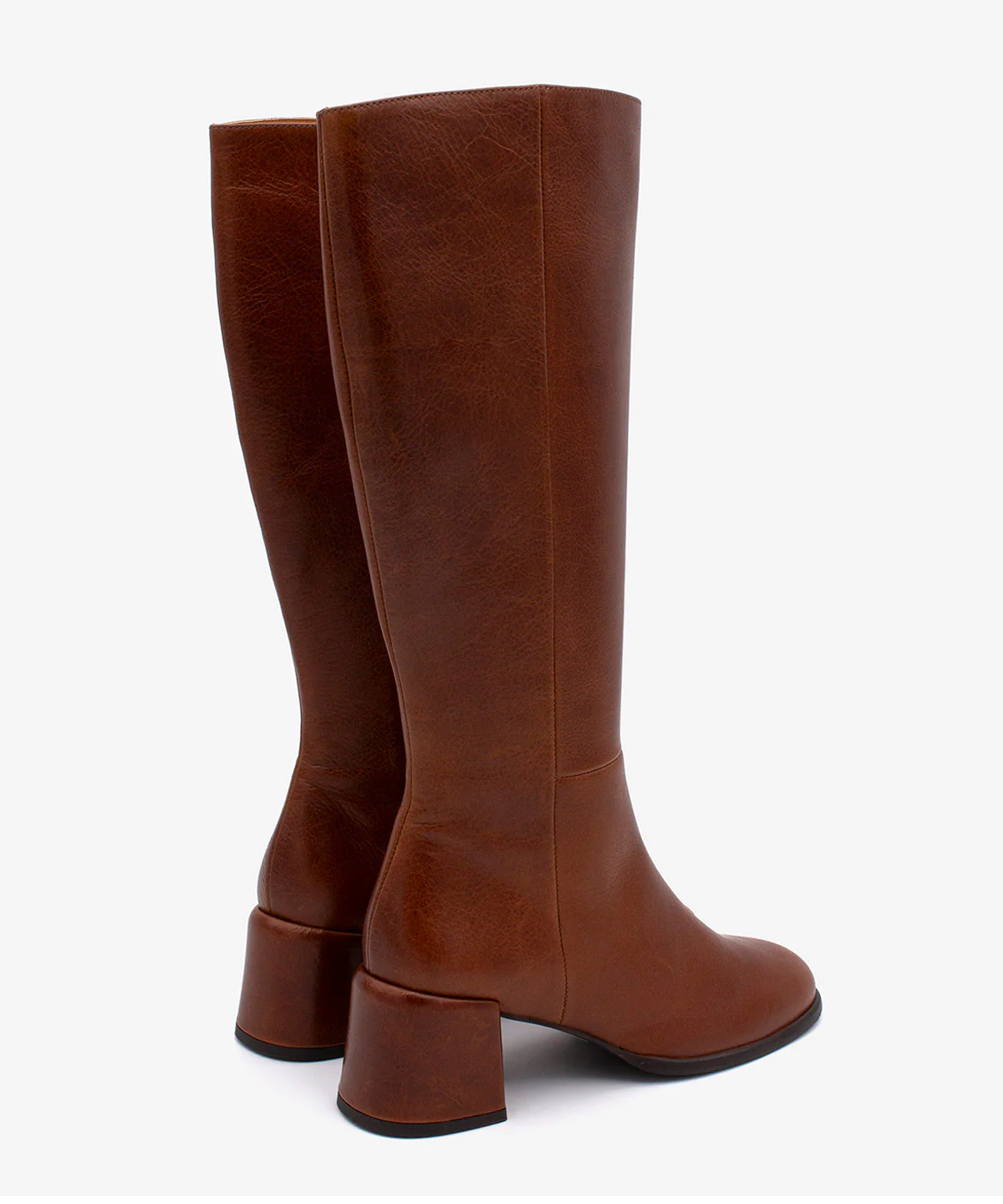 YTIA – Bota de caña alta con tacón bajo cómodo de piel natural - Image 3