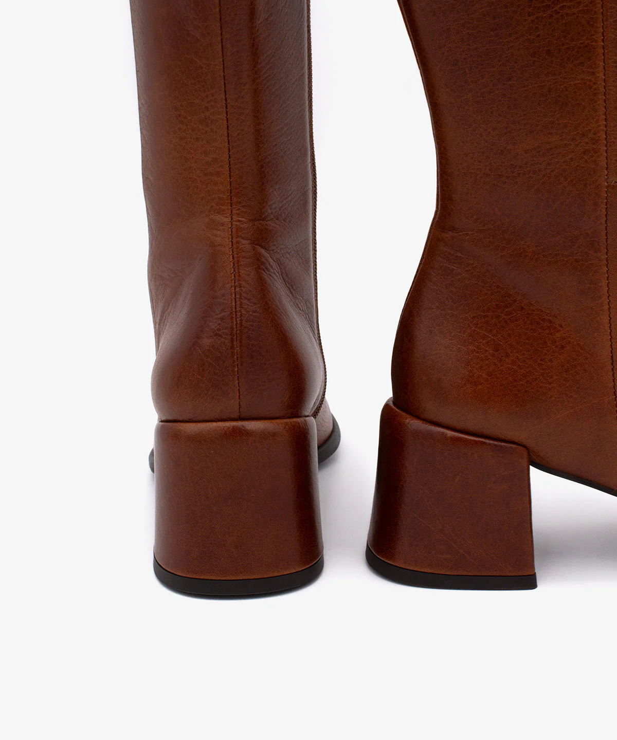 YTIA – Bota de caña alta con tacón bajo cómodo de piel natural - Image 6