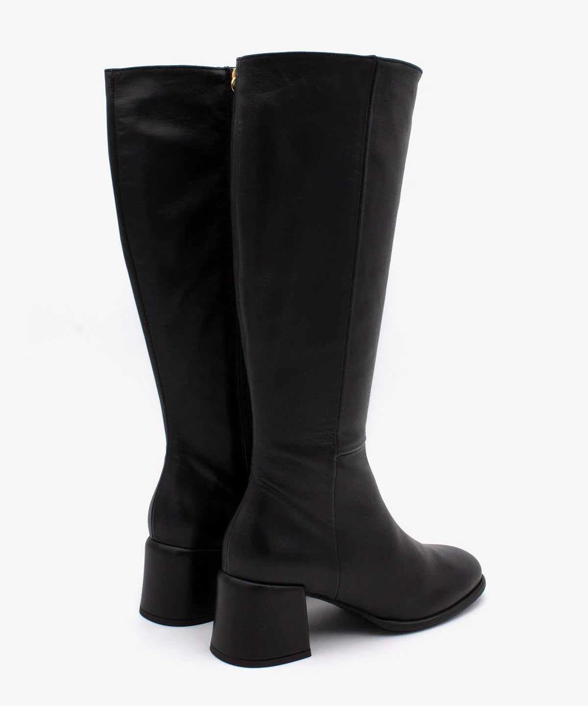 YTIA – Bota de caña alta con tacón bajo cómodo de piel - Image 3