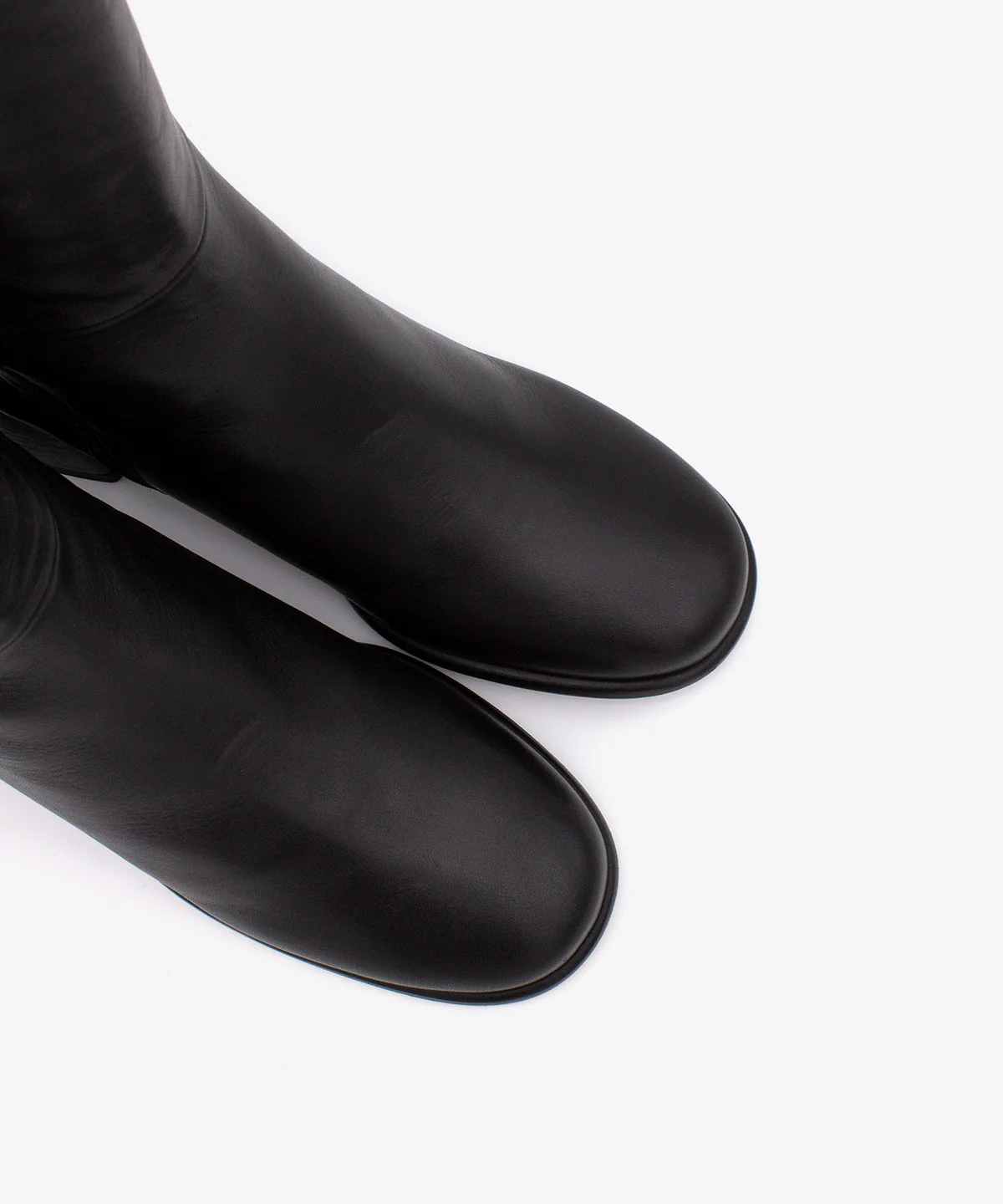 YTIA – Bota de caña alta con tacón bajo cómodo de piel - Image 5