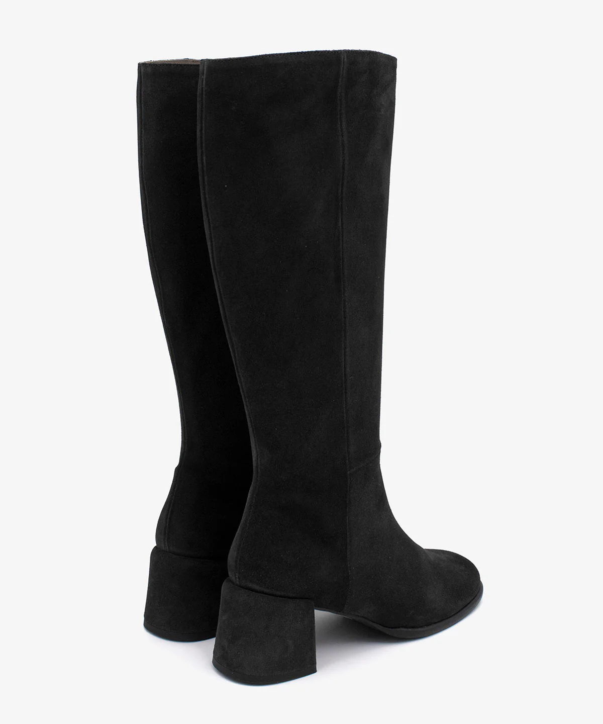 YTIA – Bota de caña alta con tacón bajo cómodo de serraje - Image 3