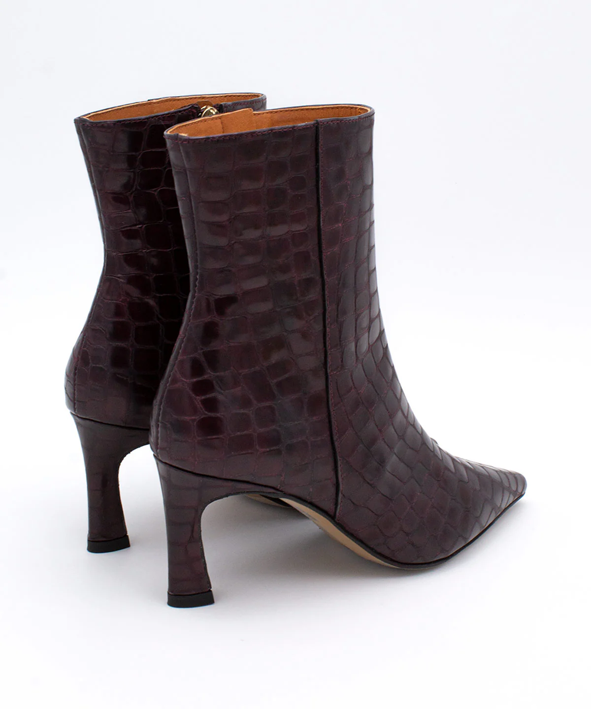 ZAIRA – Botín de mujer con tacón fino en piel print croco - Image 11