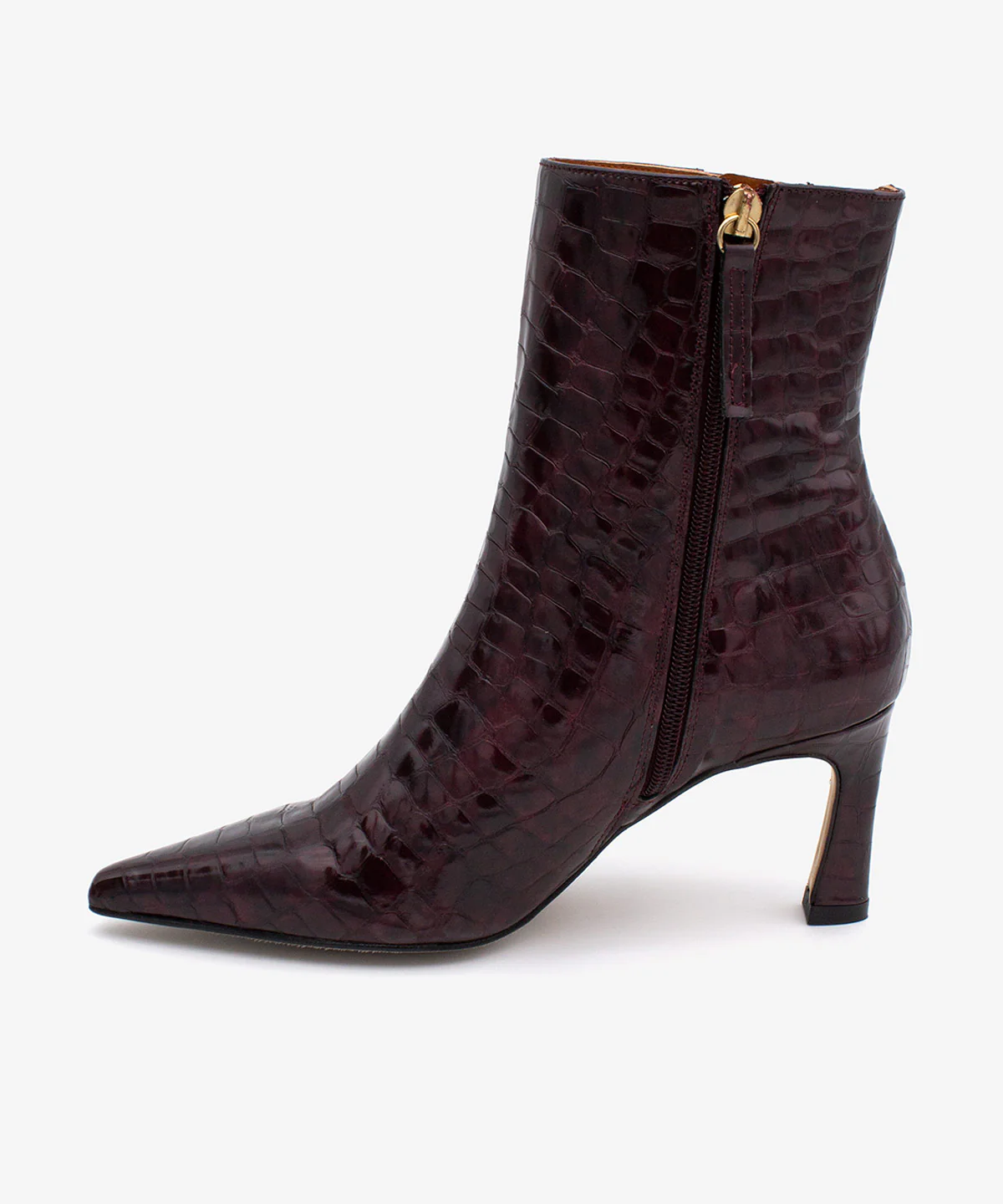 ZAIRA – Botín de mujer con tacón fino en piel print croco - Image 13
