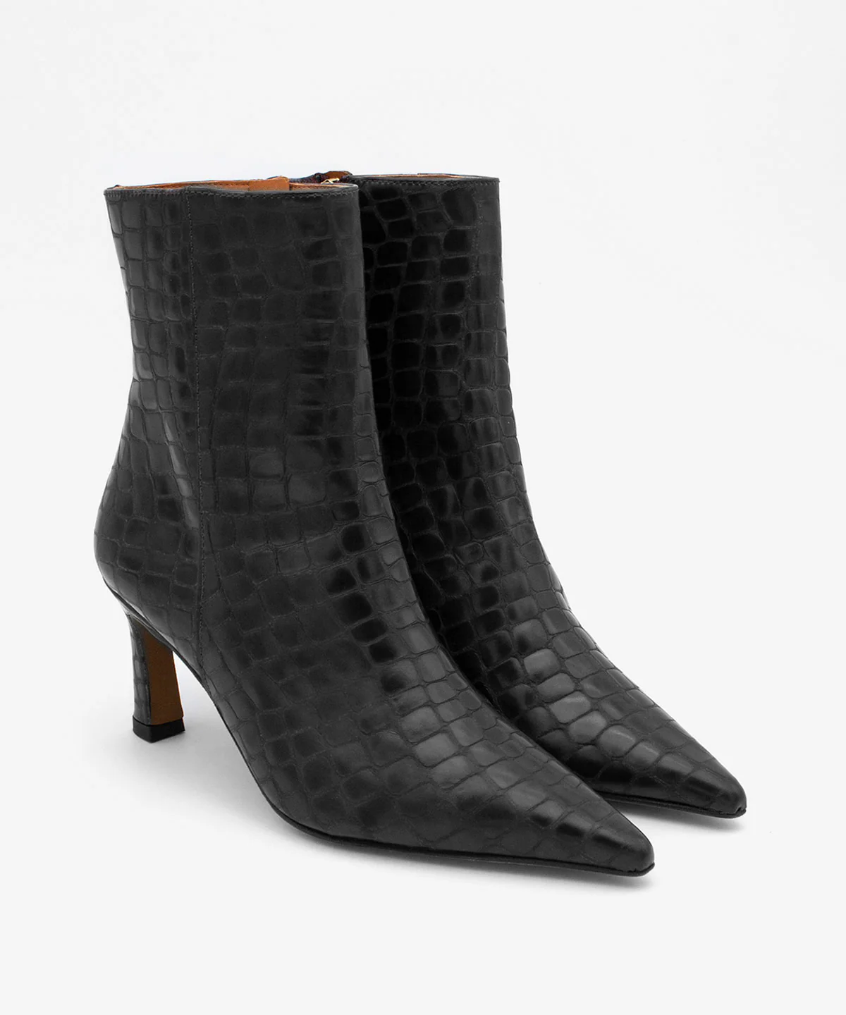 ZAIRA – Botín de mujer con tacón fino en piel print croco - Image 16