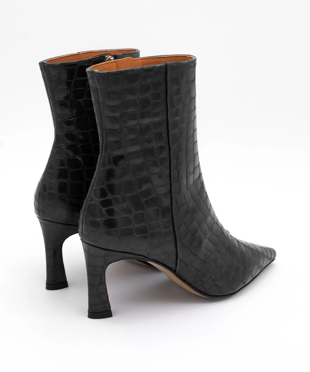 ZAIRA – Botín de mujer con tacón fino en piel print croco - Image 17