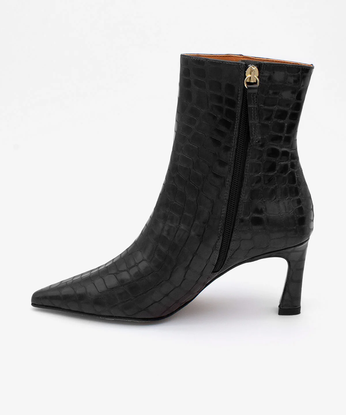 ZAIRA – Botín de mujer con tacón fino en piel print croco - Image 19
