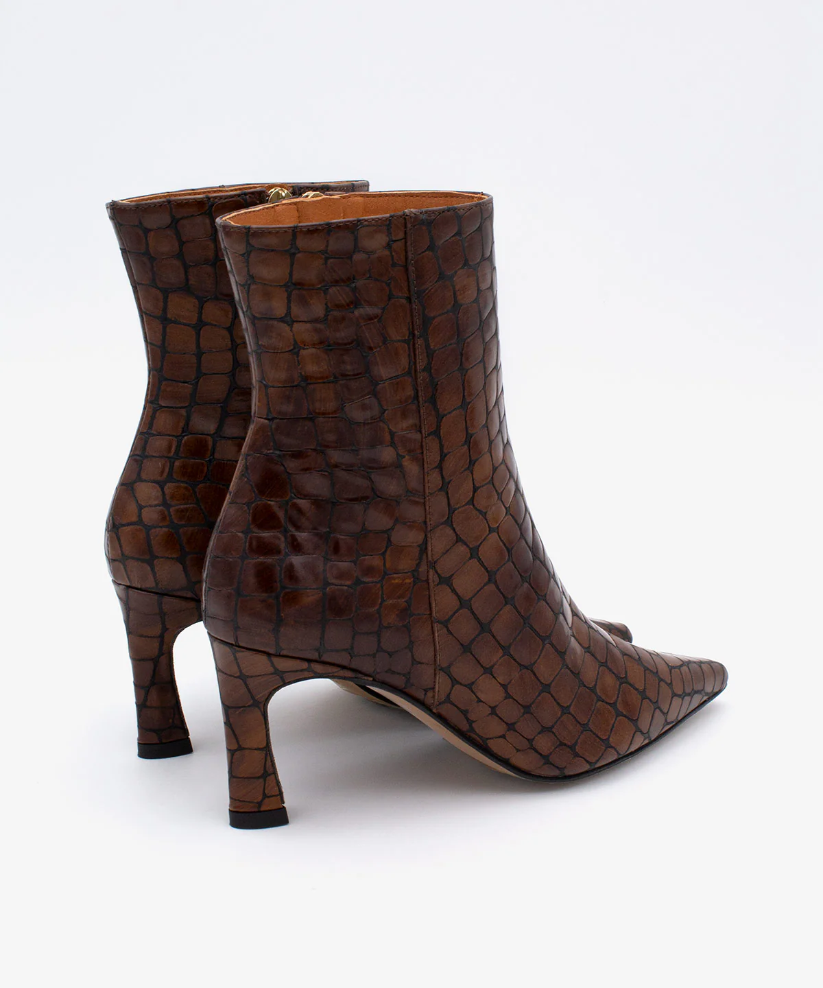 ZAIRA – Botín de mujer con tacón fino en piel print croco - Image 5