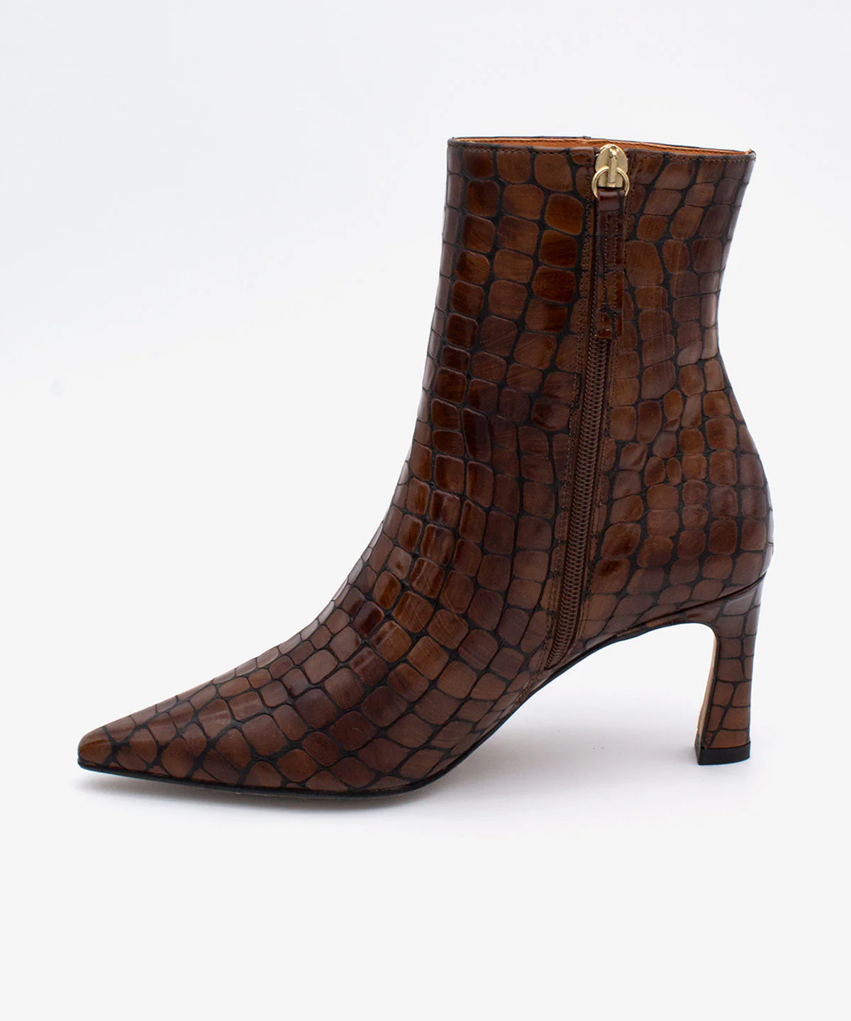 ZAIRA – Botín de mujer con tacón fino en piel print croco - Image 6