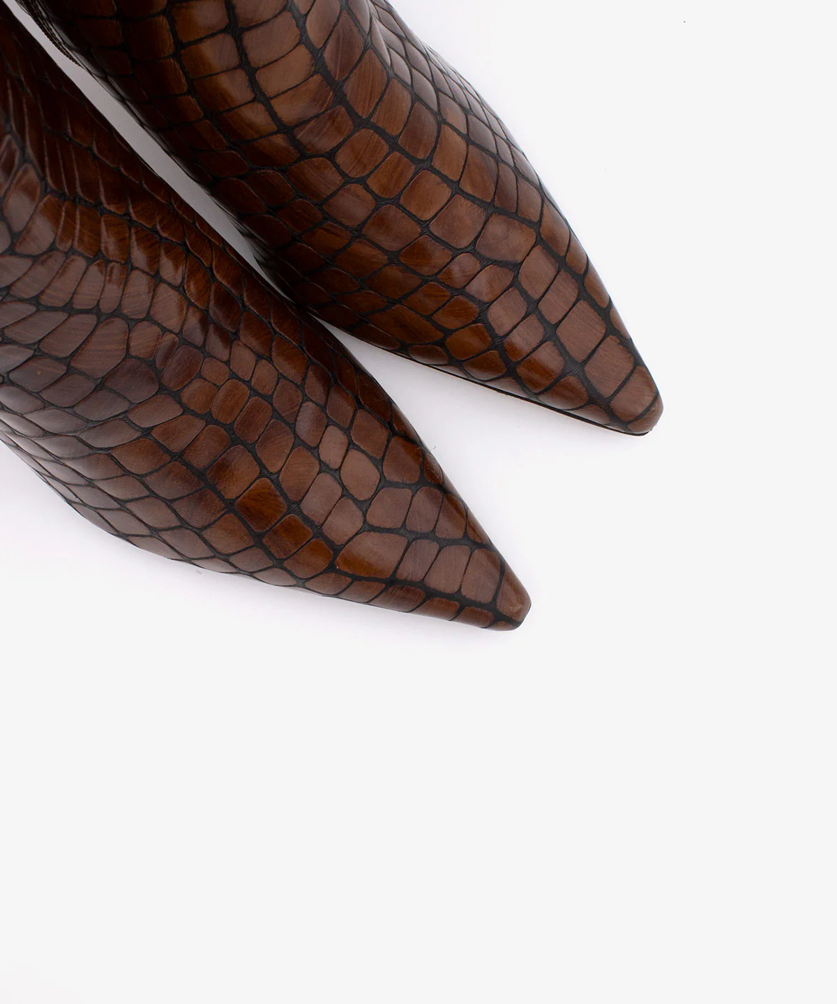 ZAIRA – Botín de mujer con tacón fino en piel print croco - Image 7