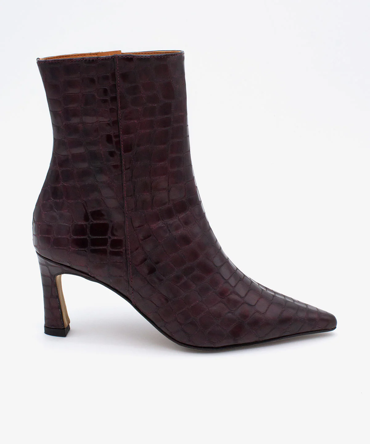 ZAIRA – Botín de mujer con tacón fino en piel print croco - Image 9