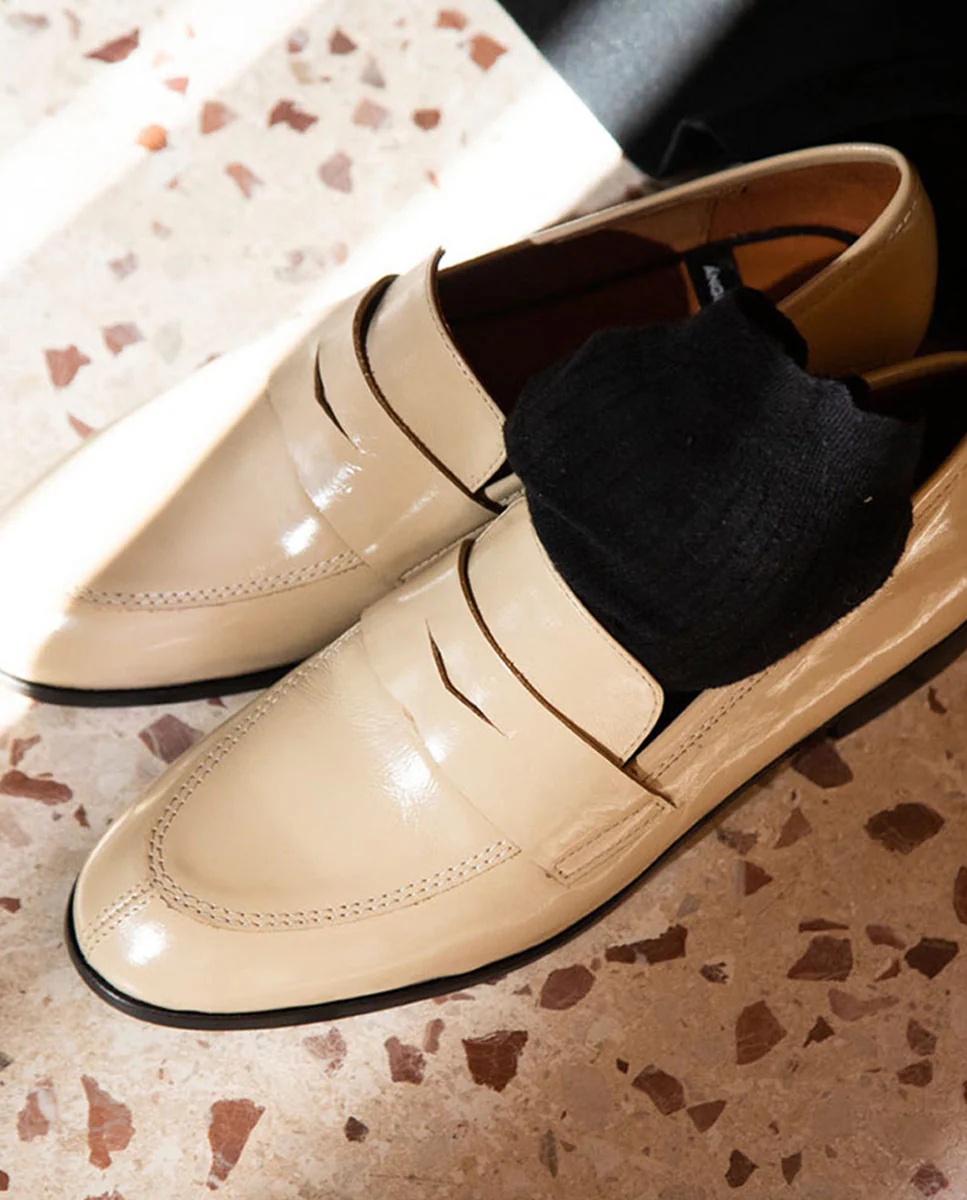 ZAMA – Mocasín de mujer plano de piel - Image 2